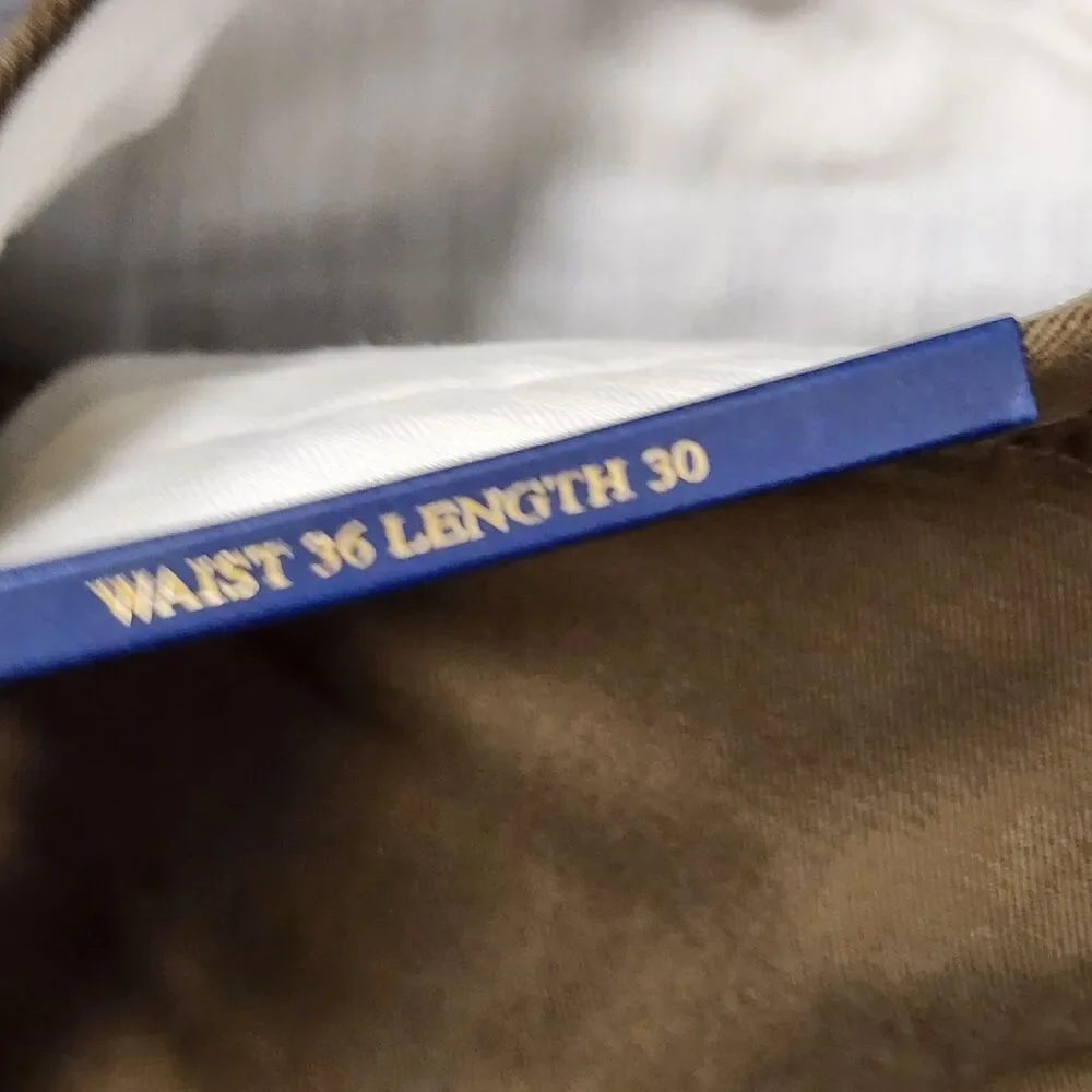 Polo Ralph Lauren Preston Pant Brown Khaki 36x30 Straight Leg Chino Cotton NEW - Picture 12 of 12